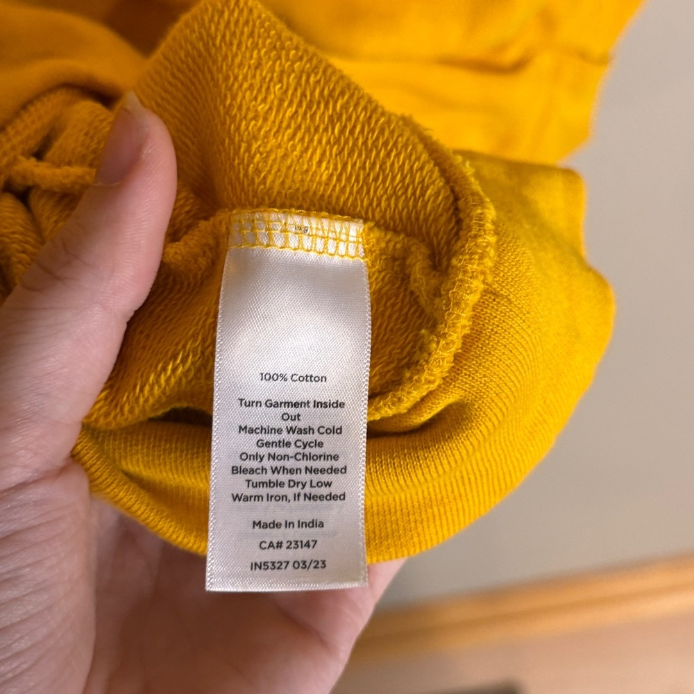 Talbots Mustard Button-Accent Sweater - Picture 4 of 4